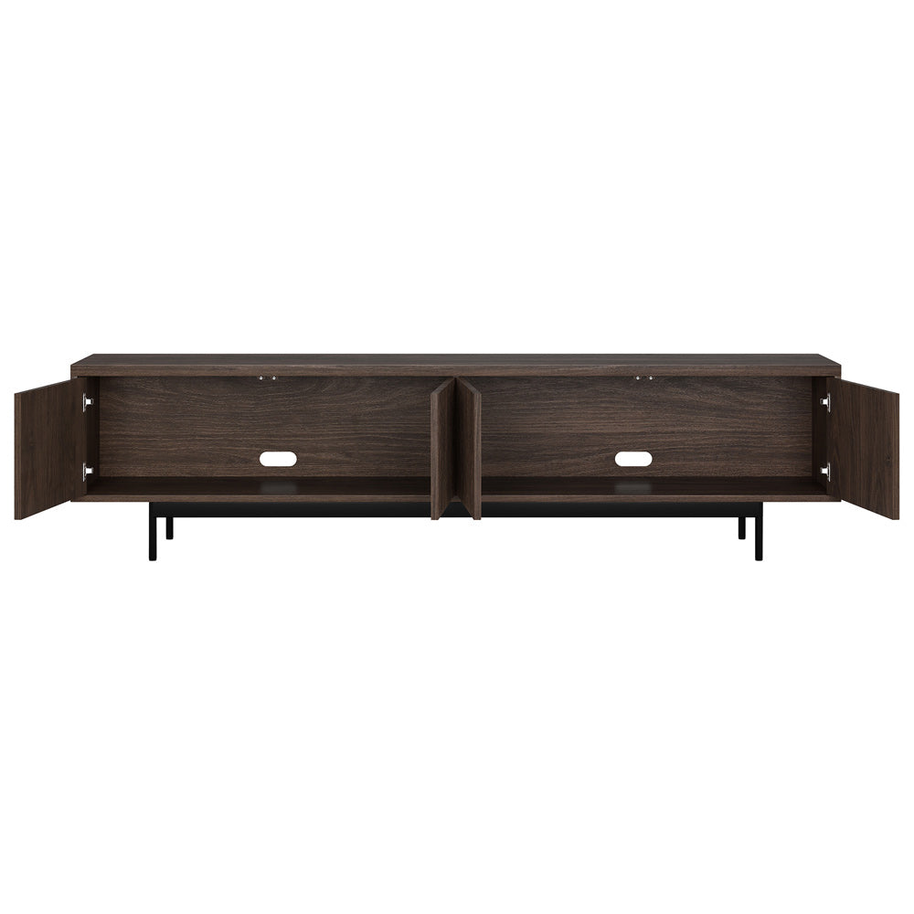 Hudson & Canal - Whitman Rectangular TV Stand for TVs up to 85in in Alder Brown - TV2374