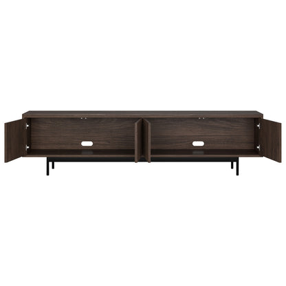 Hudson & Canal - Whitman Rectangular TV Stand for TVs up to 85in in Alder Brown - TV2374
