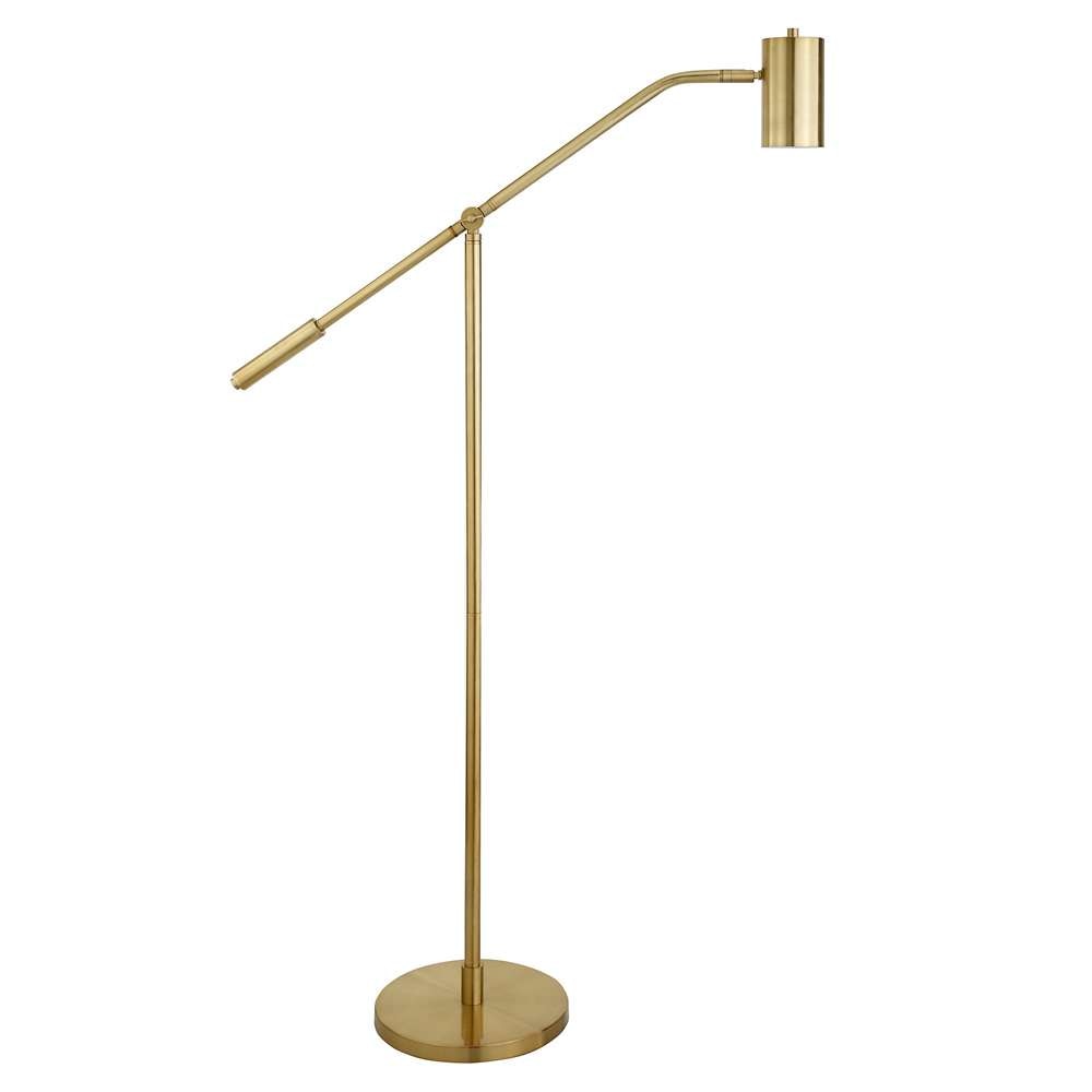Hudson & Canal - Willis Pharmacy Floor Lamp with Metal Shade in Brass/Brass - FL0885 veiw 1