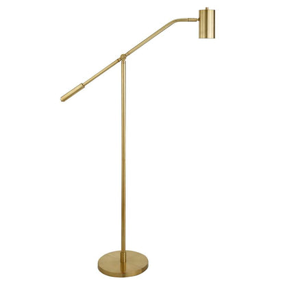 Hudson & Canal - Willis Pharmacy Floor Lamp with Metal Shade in Brass/Brass - FL0885 veiw 1