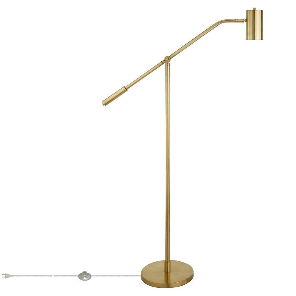 Hudson & Canal - Willis Pharmacy Floor Lamp with Metal Shade in Brass/Brass - FL0885 veiw 3