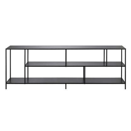 Hudson & Canal - Winthrop Rectangular TV Stand with Metal Shelves for TVs up to 75in in Blackened Bronze - TV0565 veiw 3