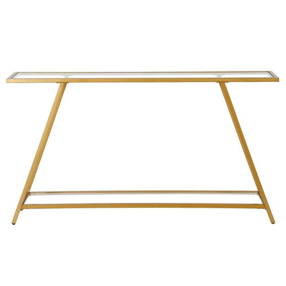 Hudson & Canal - Yair 52in Wide Rectangular Console Table in Brass - AT0993 veiw 3