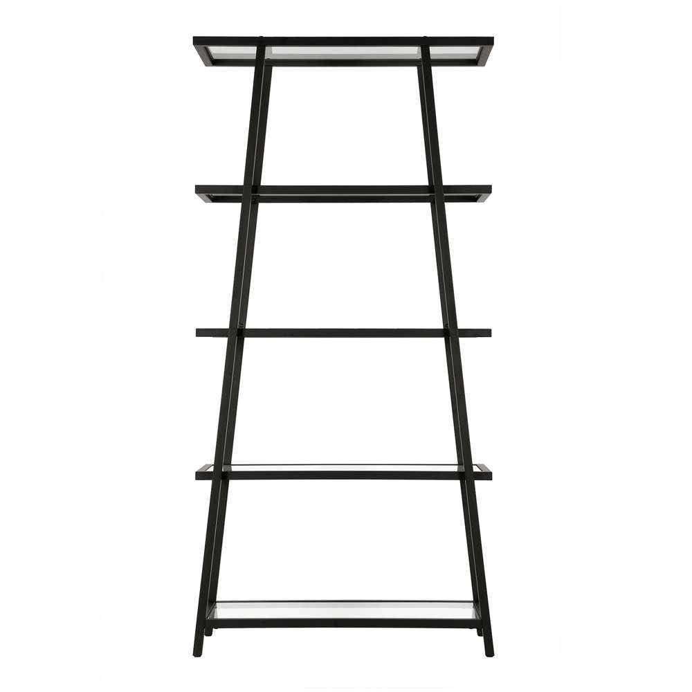 Hudson & Canal - Yair 70in Tall Rectangular Bookcase in Blackened Bronze - BK0450 veiw 3