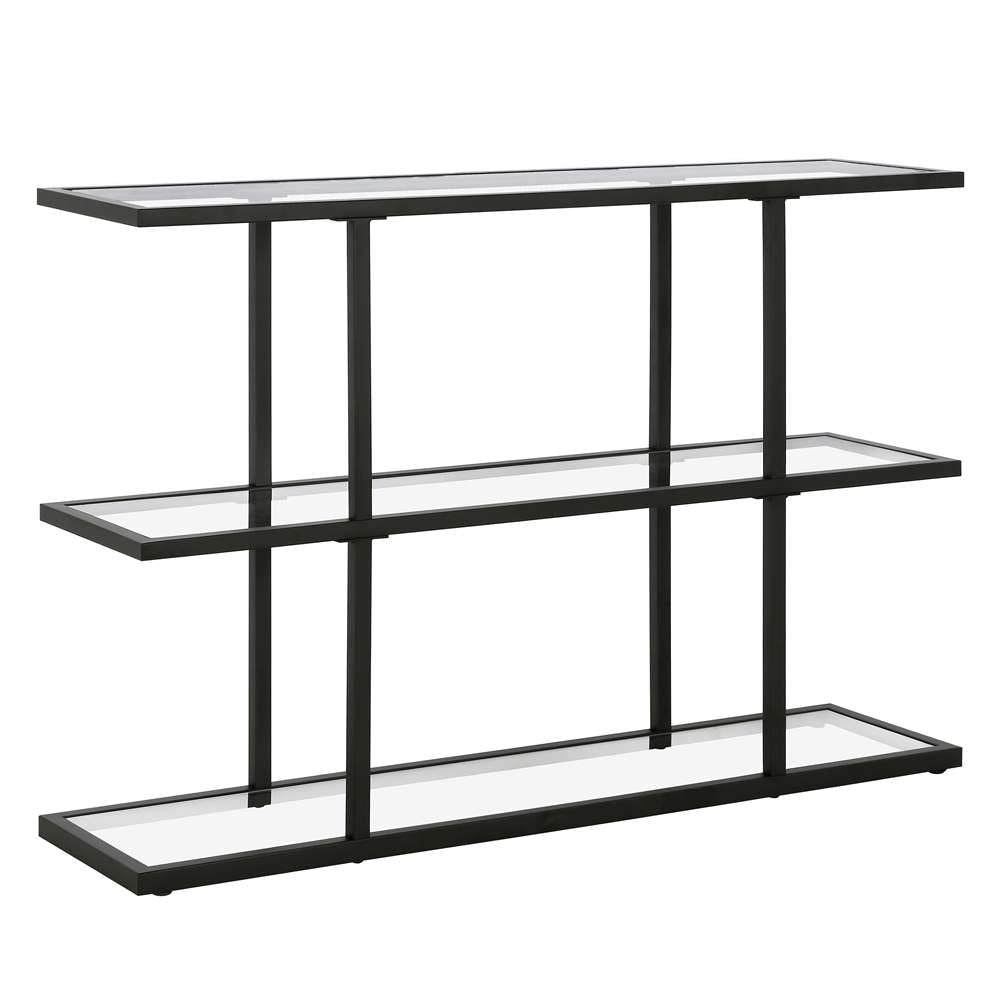 Hudson & Canal - Yeardley 42in Wide Rectangular Console Table in Blackened Bronze - AT1113 veiw 1