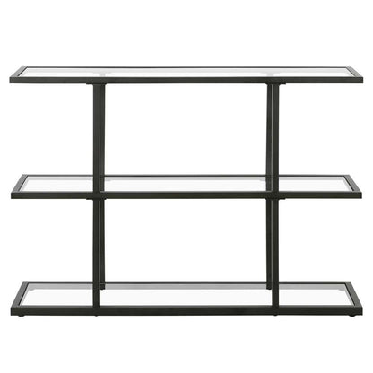 Hudson & Canal - Yeardley 42in Wide Rectangular Console Table in Blackened Bronze - AT1113 veiw 3