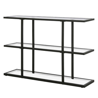 Hudson & Canal - Yeardley 42in Wide Rectangular Console Table in Blackened Bronze - AT1113 veiw 4