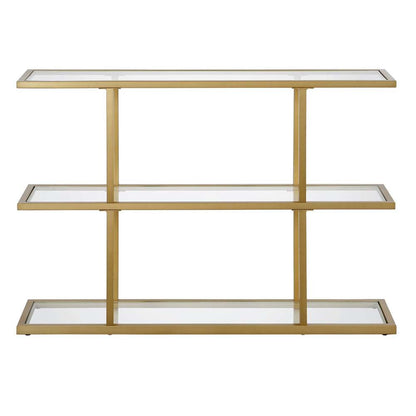 Hudson & Canal - Yeardley 42in Wide Rectangular Console Table in Brass - AT1114 veiw 3