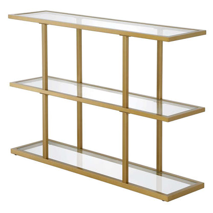 Hudson & Canal - Yeardley 42in Wide Rectangular Console Table in Brass - AT1114 veiw 4