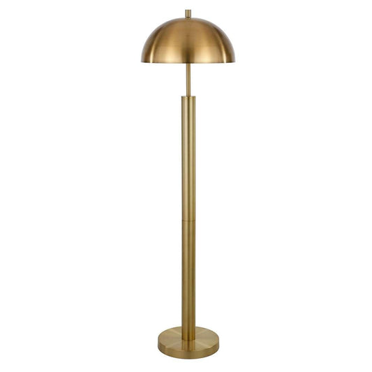 Hudson & Canal - York 58in Tall Floor Lamp with Metal Shade in Brass/Brass - FL0722 veiw 1