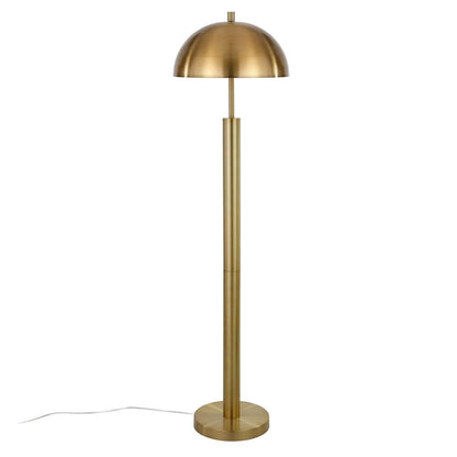 Hudson & Canal - York 58in Tall Floor Lamp with Metal Shade in Brass/Brass - FL0722 veiw 3