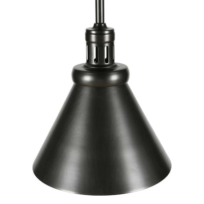 Hudson & Canal - Zeno 8.5in Wide Pendant with Metal Shade in Blackened Steel/Blackened Bronze - PD0720 veiw 3