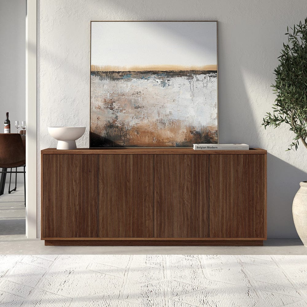 Hudson & Canal - Alston 68" Wide Rectangular Buffet Table in Satin Walnut - BF2413 view 7
