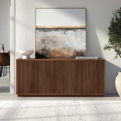 Hudson & Canal - Alston 68" Wide Rectangular Buffet Table in Satin Walnut - BF2413 view 7