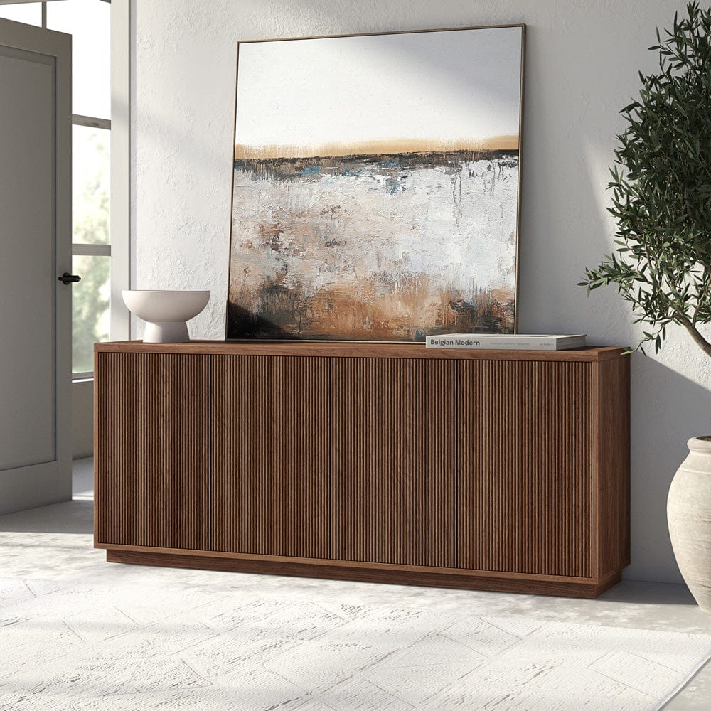 Hudson & Canal - Alston 68" Wide Rectangular Buffet Table in Satin Walnut - BF2413 view 8