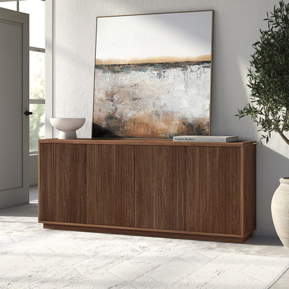 Hudson & Canal - Alston 68" Wide Rectangular Buffet Table in Satin Walnut - BF2413 view 8