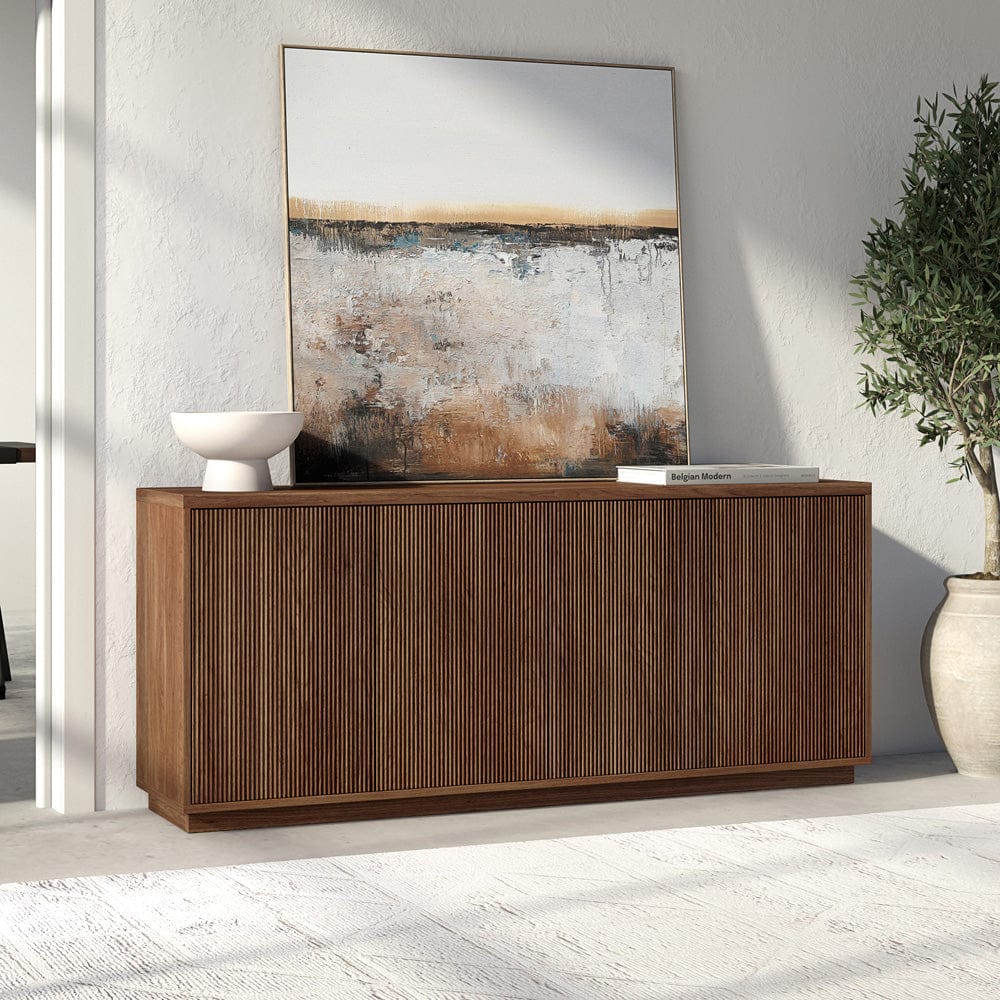 Hudson & Canal - Alston 68" Wide Rectangular Buffet Table in Satin Walnut - BF2413 view 9