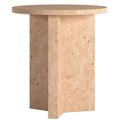 Hudson & Canal - Anders 20" Wide Burled Side Table in Blond Burl - ST2441 view 1