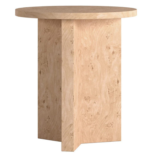 Hudson & Canal - Anders 20" Wide Burled Side Table in Blond Burl - ST2441 view 1