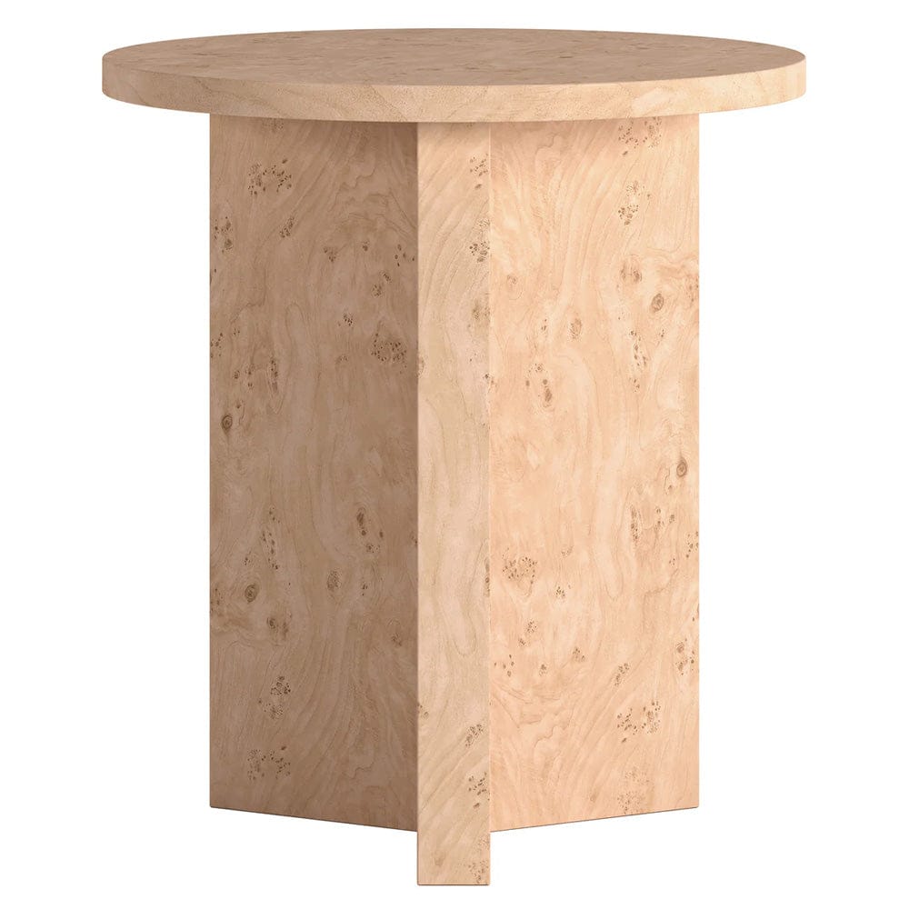 Hudson & Canal - Anders 20" Wide Burled Side Table in Blond Burl - ST2441 view 2
