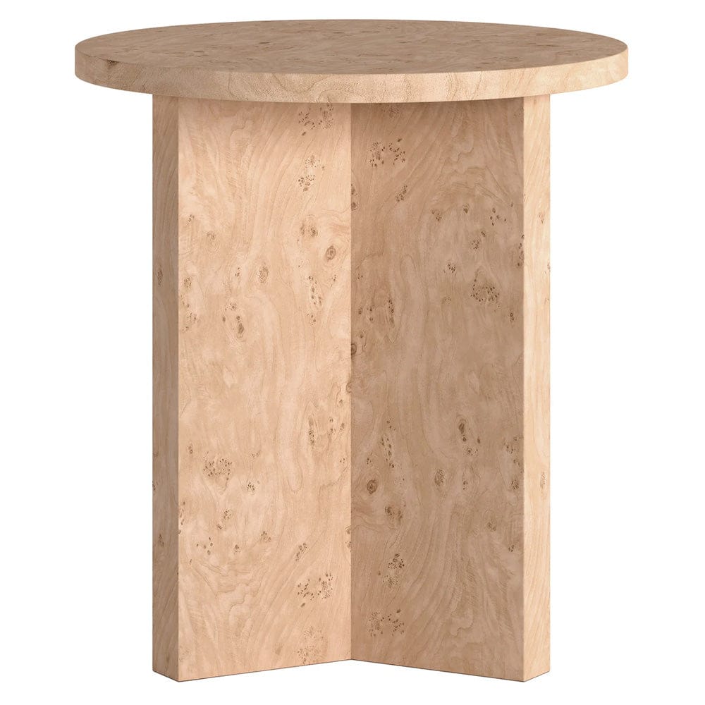 Hudson & Canal - Anders 20" Wide Burled Side Table in Blond Burl - ST2441 view 3