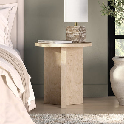 Hudson & Canal - Anders 20" Wide Burled Side Table in Blond Burl - ST2441 view 4