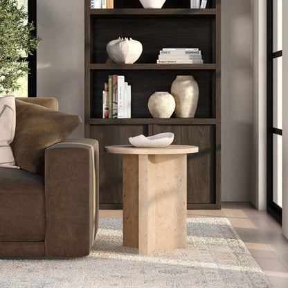 Hudson & Canal - Anders 20" Wide Burled Side Table in Blond Burl - ST2441 view 6