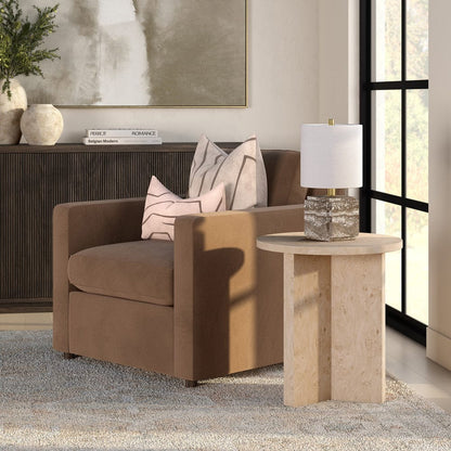 Hudson & Canal - Anders 20" Wide Burled Side Table in Blond Burl - ST2441 view 7