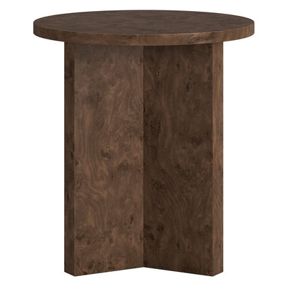 Hudson & Canal - Anders 20" Wide Burled Side Table in Espresso Burl - ST2439 view 1