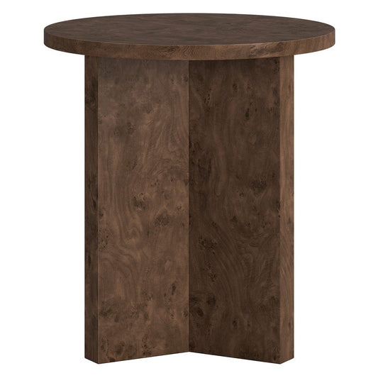 Hudson & Canal - Anders 20" Wide Burled Side Table in Espresso Burl - ST2439 view 1