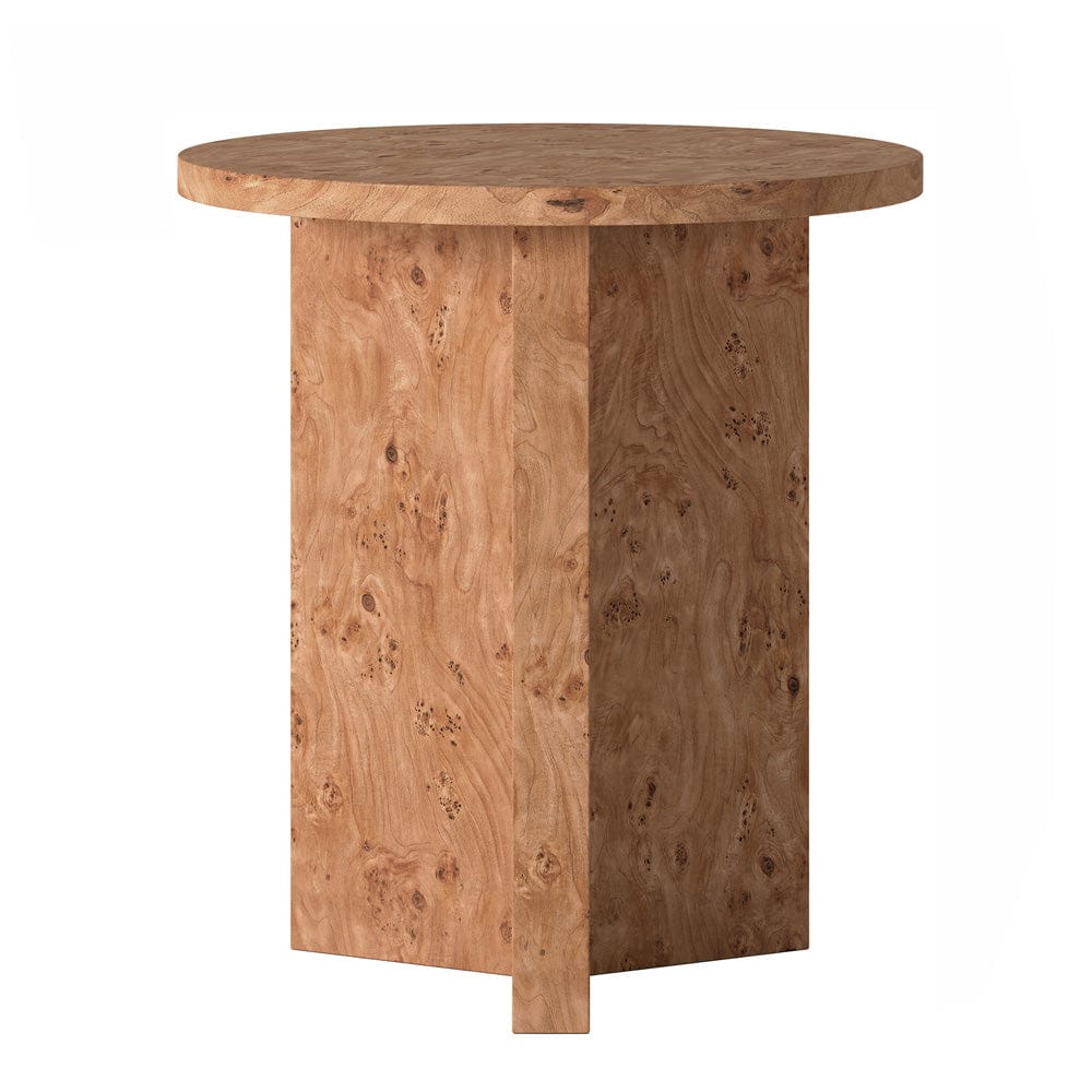 Hudson & Canal - Anders 20" Wide Burled Side Table in Honey Burl - ST2442 view 1