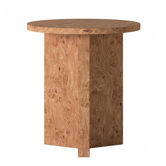 Hudson & Canal - Anders 20" Wide Burled Side Table in Honey Burl - ST2442 view 1