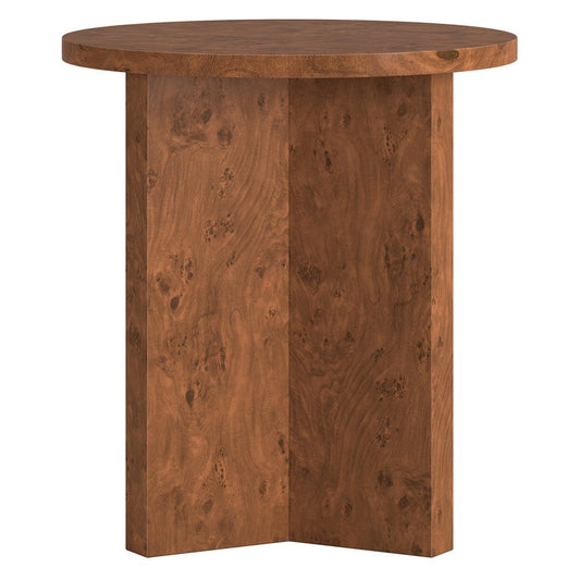 Hudson & Canal - Anders 20" Wide Burled Side Table in Walnut Burl - ST2440 view 1