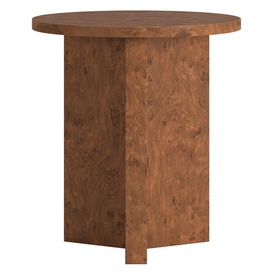 Hudson & Canal - Anders 20" Wide Burled Side Table in Walnut Burl - ST2440 view 2