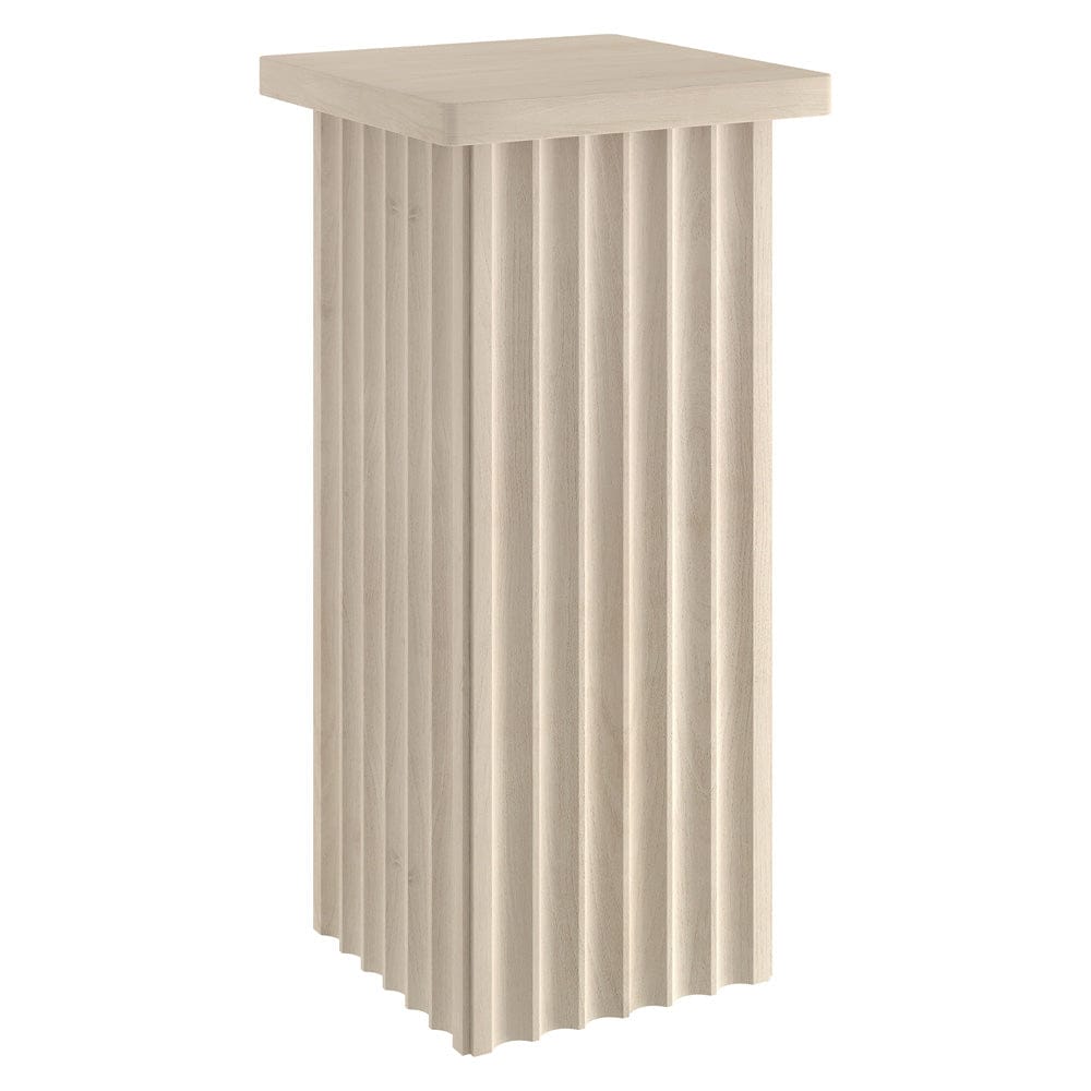 Hudson & Canal - Bourne 10.75" Wide Square Side Table in Alder White - ST2453 view 1