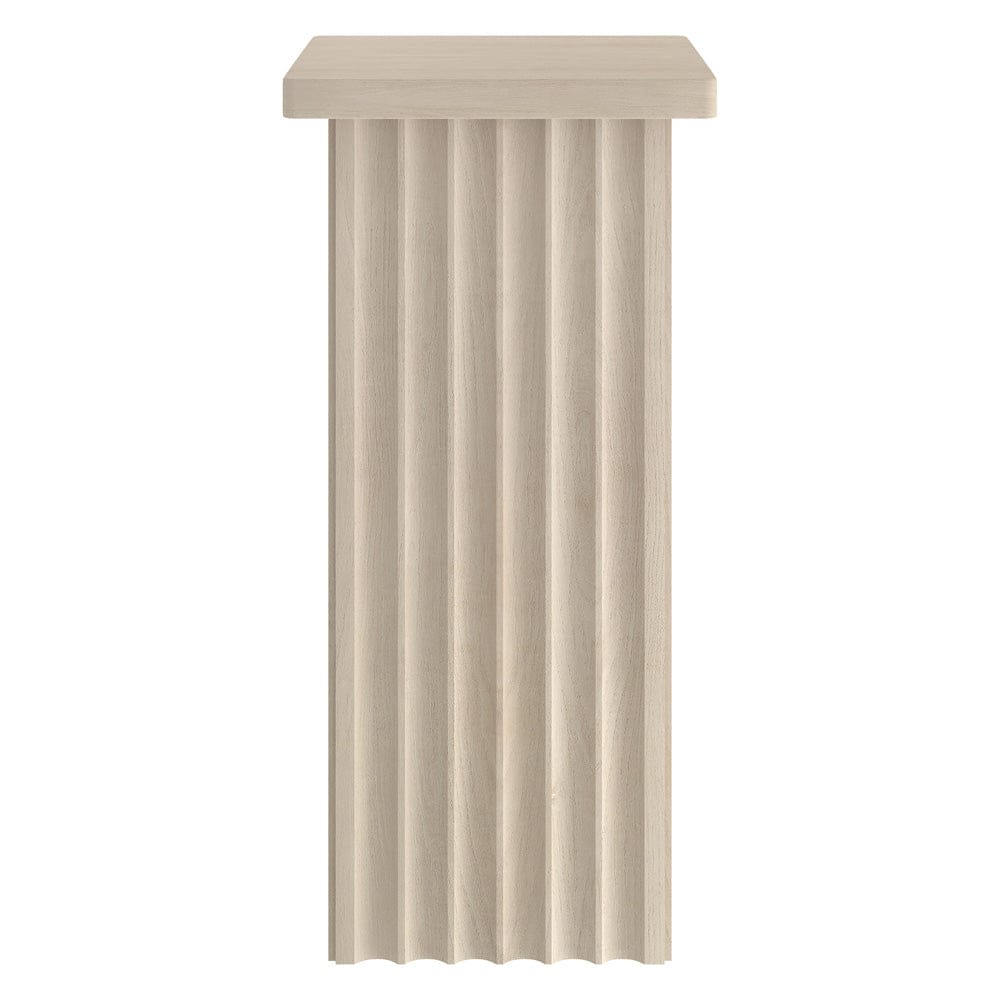 Hudson & Canal - Bourne 10.75" Wide Square Side Table in Alder White - ST2453 view 2