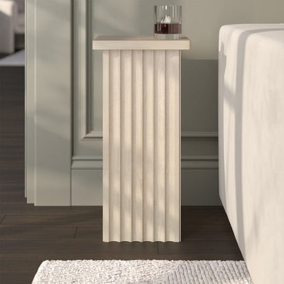 Hudson & Canal - Bourne 10.75" Wide Square Side Table in Alder White - ST2453 view 6