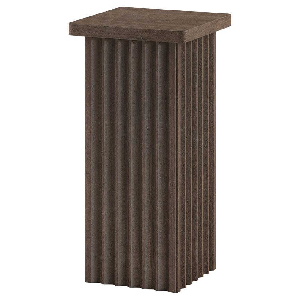 Hudson & Canal - Bourne 10.75" Wide Square Side Table in Brown Oak - ST2455 view 1