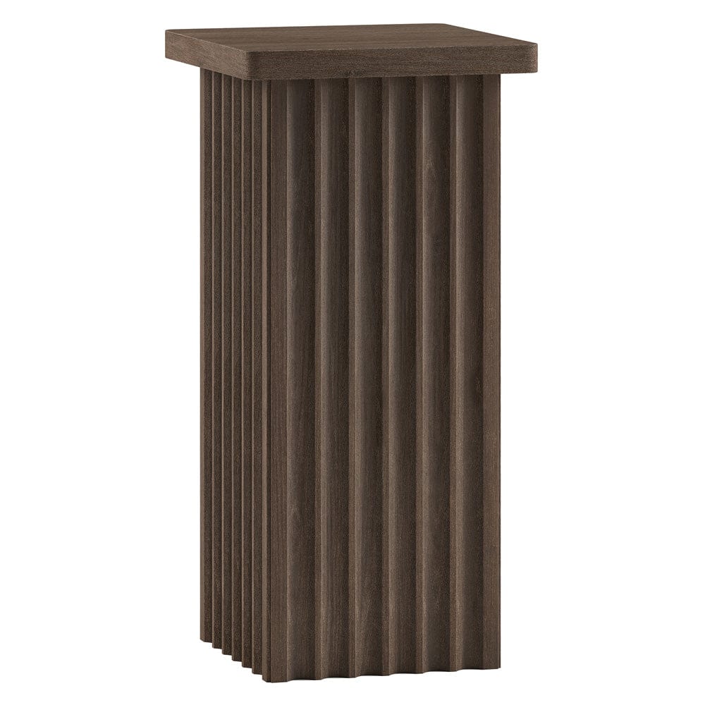 Hudson & Canal - Bourne 10.75" Wide Square Side Table in Brown Oak - ST2455 view 2
