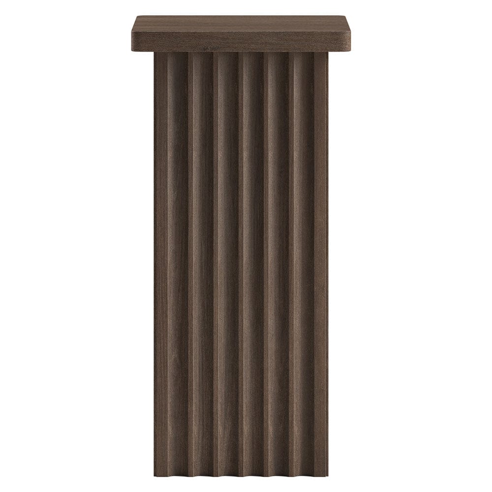 Hudson & Canal - Bourne 10.75" Wide Square Side Table in Brown Oak - ST2455 view 3