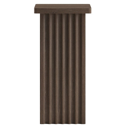 Hudson & Canal - Bourne 10.75" Wide Square Side Table in Brown Oak - ST2455 view 3