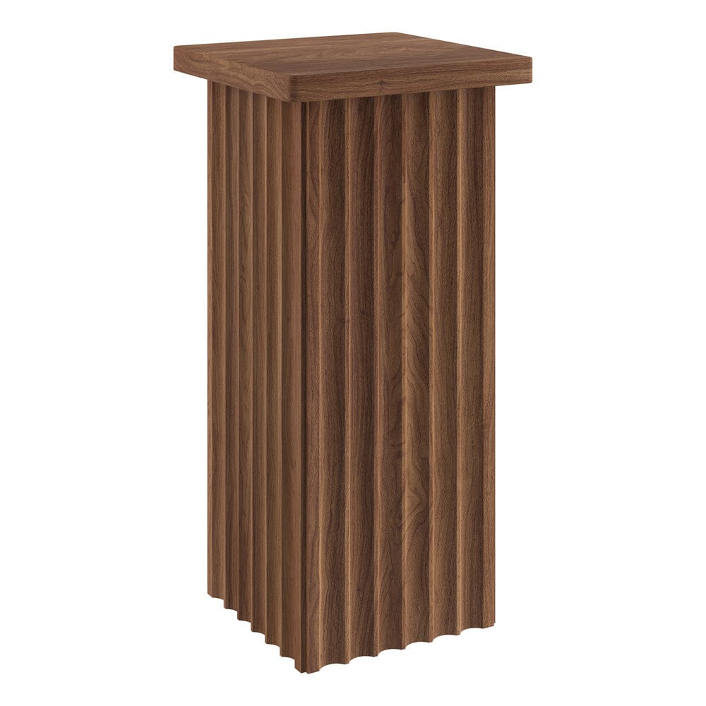 Hudson & Canal - Bourne 10.75" Wide Square Side Table in Satin Walnut - ST2454 view 1