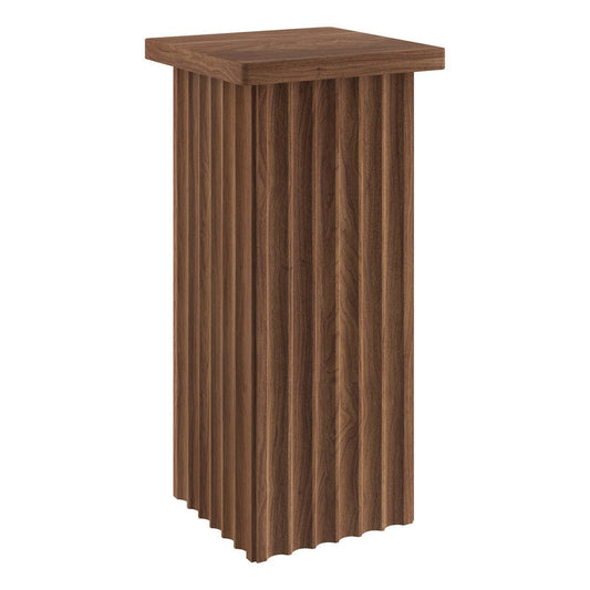Hudson & Canal - Bourne 10.75" Wide Square Side Table in Satin Walnut - ST2454 view 1