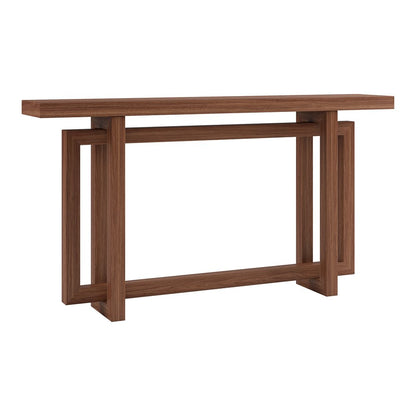 Hudson & Canal - Breslow 55in Wide Rectangular Console Table in Satin Walnut - AT2569 view 1