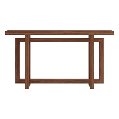 Hudson & Canal - Breslow 55in Wide Rectangular Console Table in Satin Walnut - AT2569 view 2