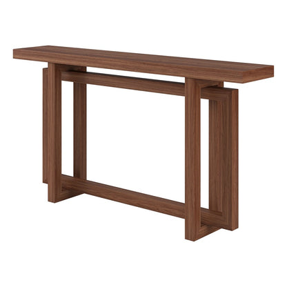 Hudson & Canal - Breslow 55in Wide Rectangular Console Table in Satin Walnut - AT2569 view 3