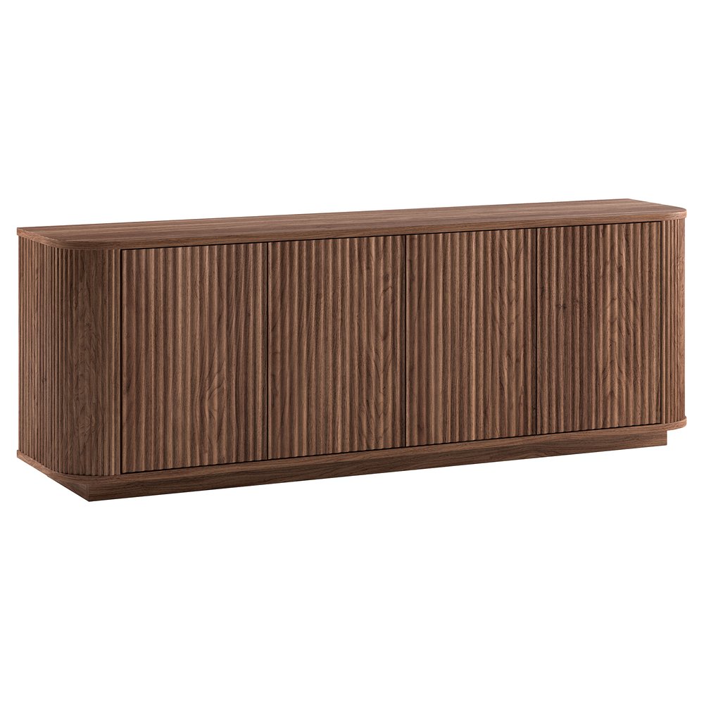 Hudson & Canal - Canton Rectangular TV Stand for TVs up to 75in in Satin Walnut - TV2522 view 1