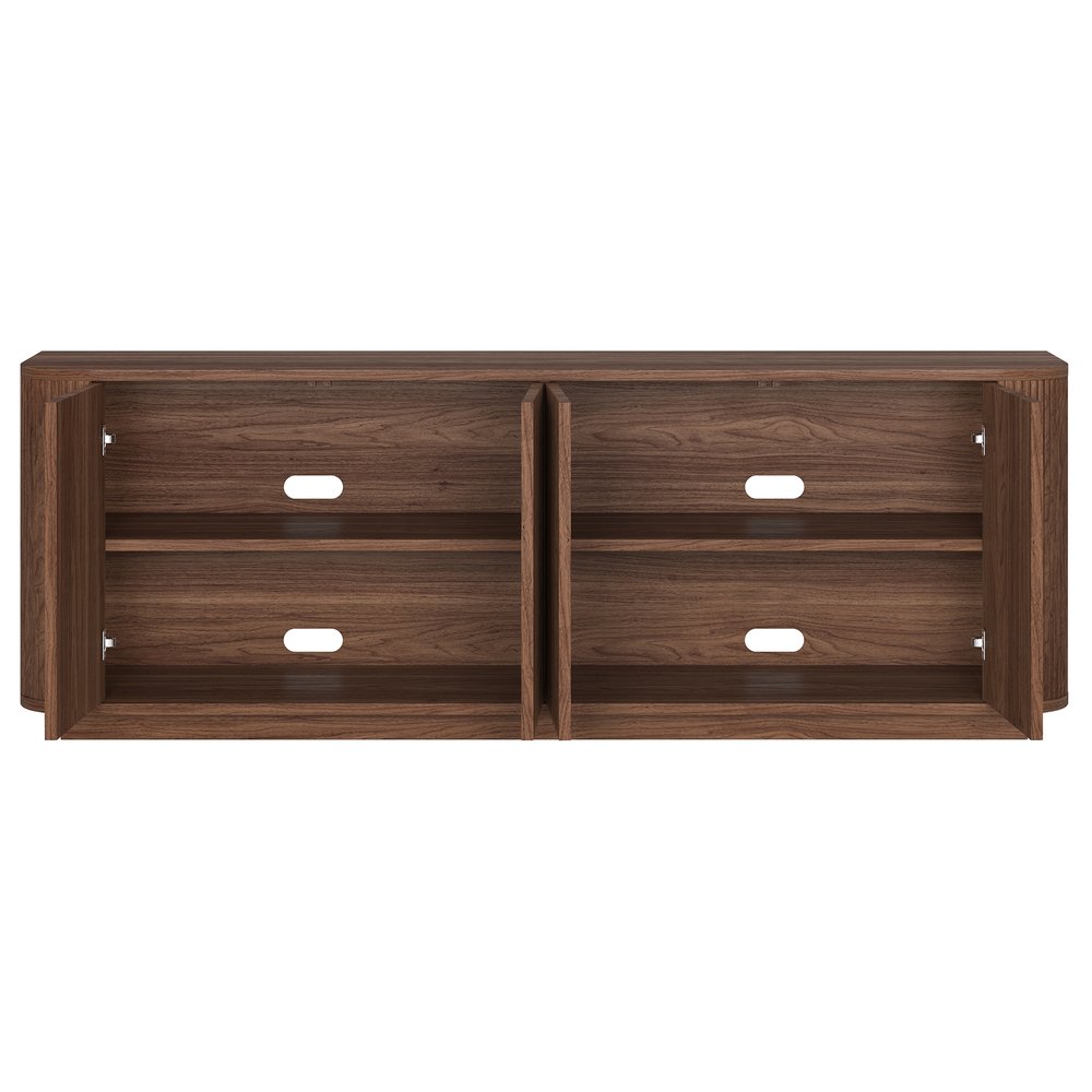 Hudson & Canal - Canton Rectangular TV Stand for TVs up to 75in in Satin Walnut - TV2522 view 4