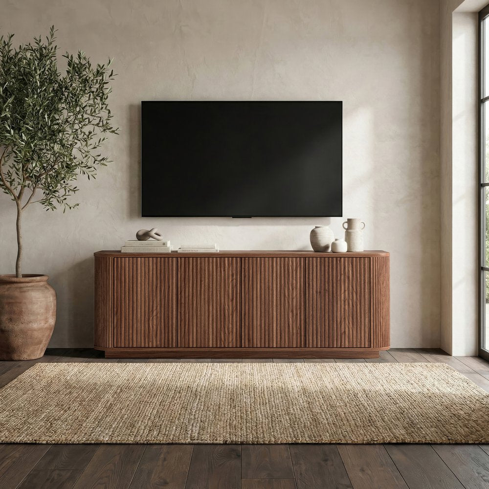 Hudson & Canal - Canton Rectangular TV Stand for TVs up to 75in in Satin Walnut - TV2522 view 5