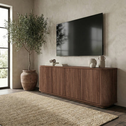 Hudson & Canal - Canton Rectangular TV Stand for TVs up to 75in in Satin Walnut - TV2522 view 6